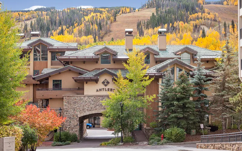 Antlers at Vail condominiums a short walk from the Eagle Bahn Gondola at Lionshead, Vail, Colorado