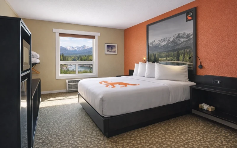 Fernie Fox Hotel on Highway 3, shuttle-distance lodging near the ski-in ski-out properties at Fernie Alpine Resort, British Columbia