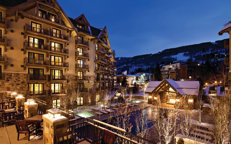 Four Seasons Resort and Residences Vail in the village, a short heated walk from Gondola One in Vail, Colorado