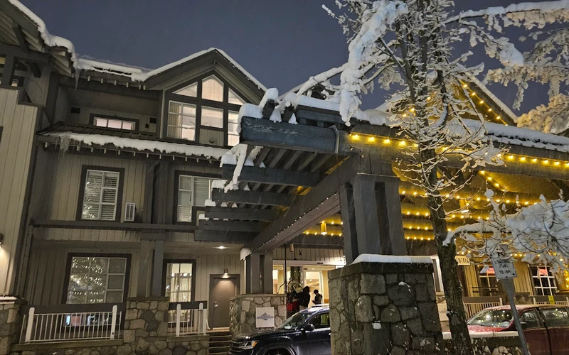 Glacier Lodge in the Upper Village steps from the Blackcomb Gondola, ski-in ski-out lodging in Whistler