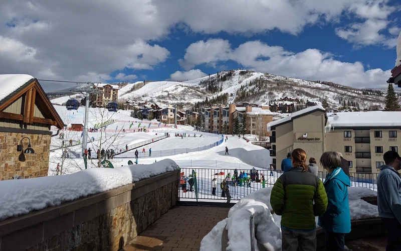 Gravity Haus Steamboat, formerly the Ptarmigan Inn, ski-in ski-out lodging at the gondola base in Steamboat, Colorado