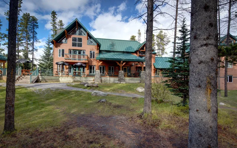 The HI Lake Louise Alpine Centre hostel in Banff National Park, Alberta, the cheapest base for skiers searching ski-in ski-out hotels here