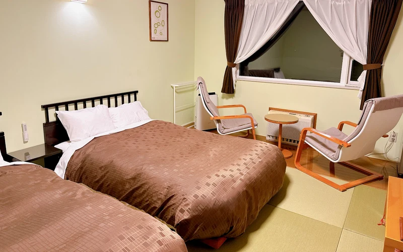 Hotel Resort Inn Niseko in Satomi, Niseko town, a shuttle ride south of the ski areas in Hokkaido