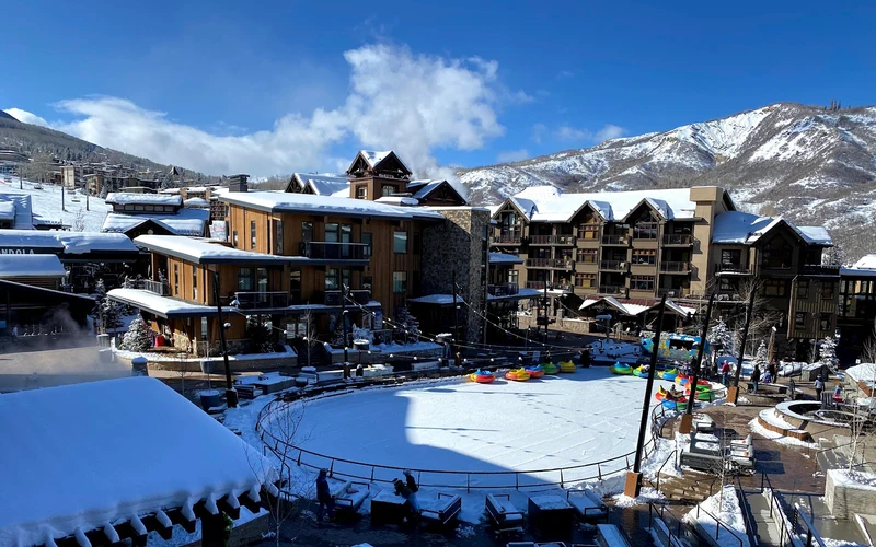 Limelight Snowmass beside the Elk Camp Gondola, a ski-in ski-out hotel in Snowmass Village, Aspen, Colorado
