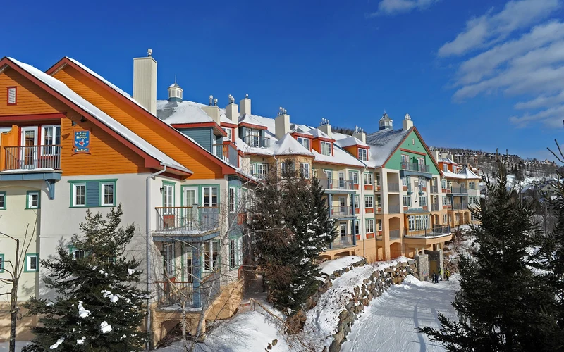 Lodge de la Montagne beside Place Saint-Bernard, a ski-in ski-out hotel at Mont-Tremblant, Quebec