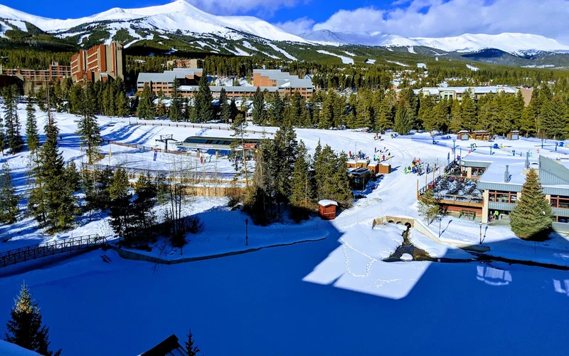 Marriott's Mountain Valley Lodge near the QuickSilver lift at the Peak 9 base in Breckenridge, Colorado