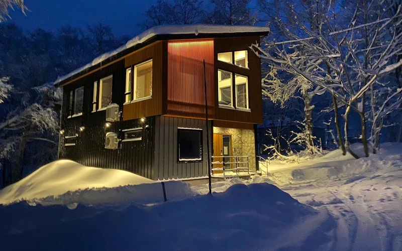 Moraine Onsen Chalet in the Moiwa Royal Town subdivision, a private chalet a short drive from the Niseko lifts