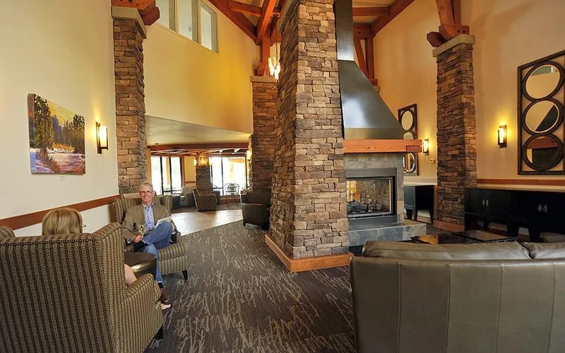 Mountain Spirit Resort beside the Owl T-Bar in the base village, ski-in walk-out lodging at Kimberley Alpine Resort, British Columbia