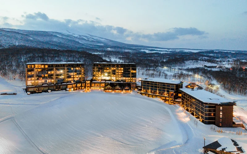 Park Hyatt Niseko Hanazono at the Hanazono base beside the ski school, a ski-in ski-out hotel in Niseko, Japan