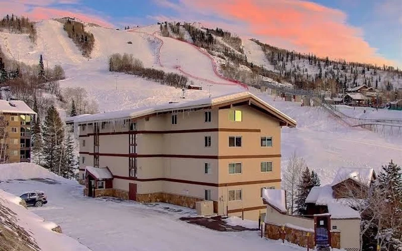 Rental unit listed as ski-in ski-out in the Storm Meadows corridor above the base in Steamboat, Colorado