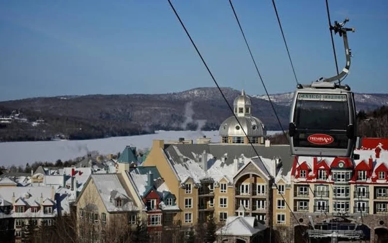 Sommet des Neiges on Place Saint-Bernard, a ski-in ski-out hotel in the pedestrian village at Mont-Tremblant, Quebec