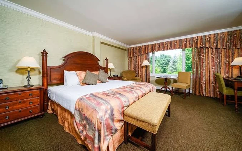 Stoweflake Mountain Resort on Mountain Road, eight miles from the ski-in ski-out lodging at Stowe, Vermont