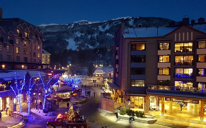 The Crystal Lodge on the Village Stroll in Whistler, a short walk from the gondolas